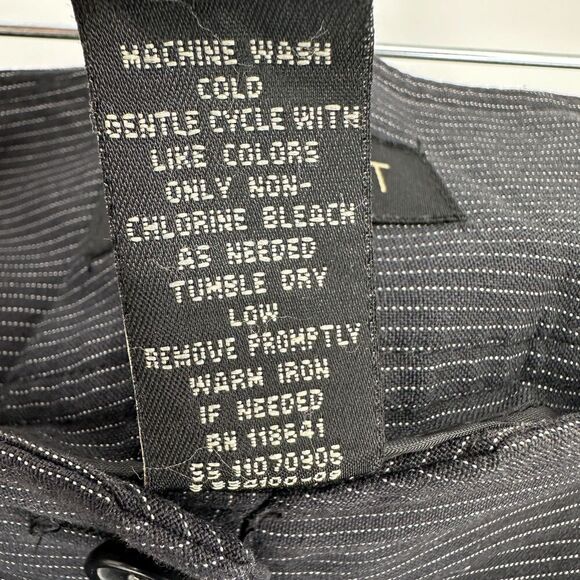 Lane Bryant Womens Pinstripe Pants Size 18 Navy Blue Stretch Career Office Work - Picture 5 of 9